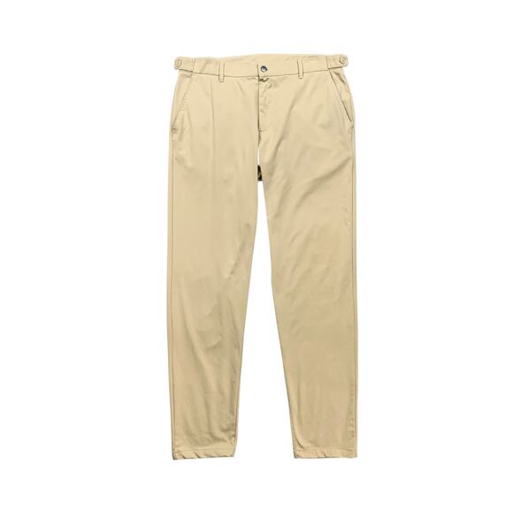 YoungLA Pants Men 36 Long Slim Khaki Office Tech Minimalist Work Golf Travel - Picture 1 of 12